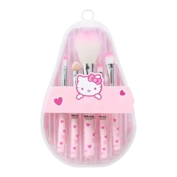 Hello Kitty Makeup Brush Set - Yellow or Blue (Pick One) - Picture 4 of 4